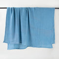 Softest Solid Blue Gauza Throw Blanket