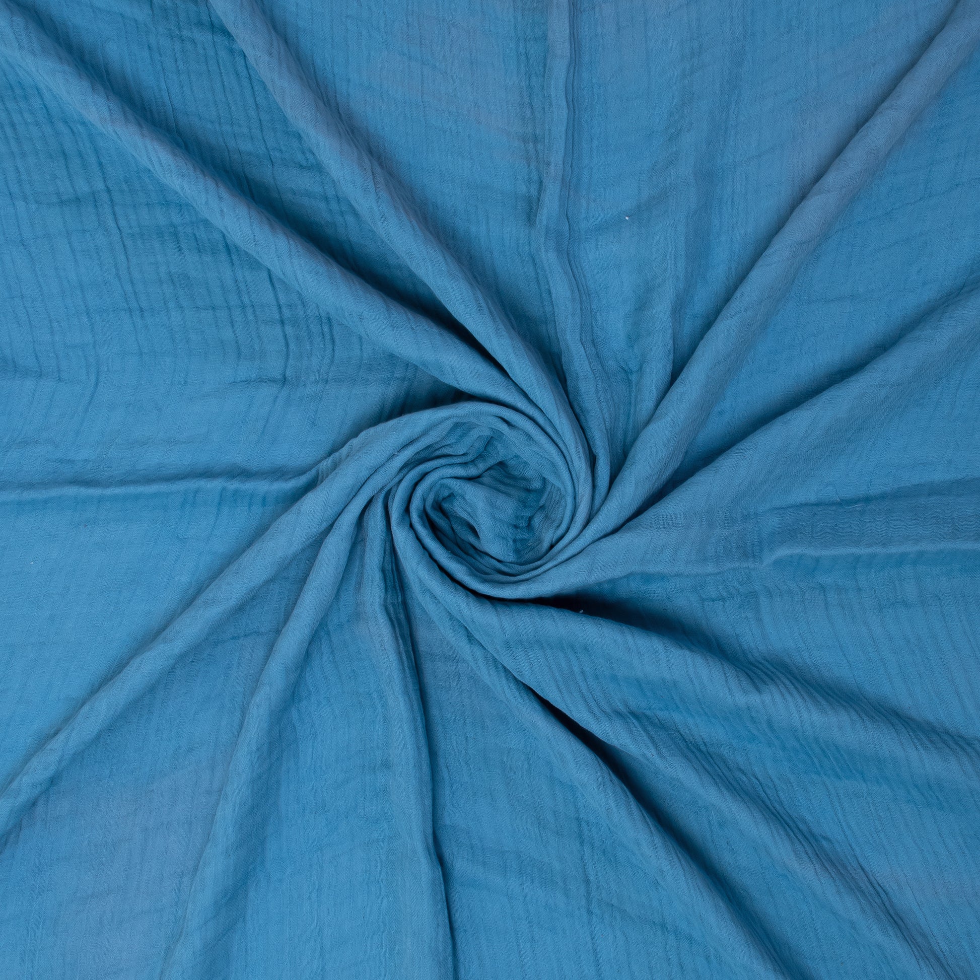 Softest Solid Blue Gauza Throw Blanket