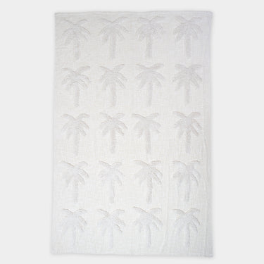 White Muslin Cotton Gauze Throw Blanket For Sofa Decor