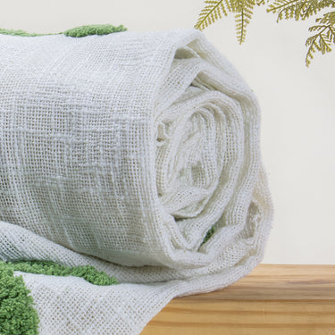 Palm Tree Cozy Gauze Throw Blanket for Sofa Decor