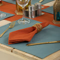 Solid Brown Pure Cotton Table Mats And Runners Online