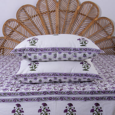 Hand Block Floral Printed Soft Cotton Jaipuri Bedsheet