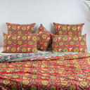 Multicolor Floral Block Print Soft Cotton Single Duvet Cover