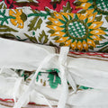 Multicolor Floral Block Print Soft Cotton Single Duvet Cover