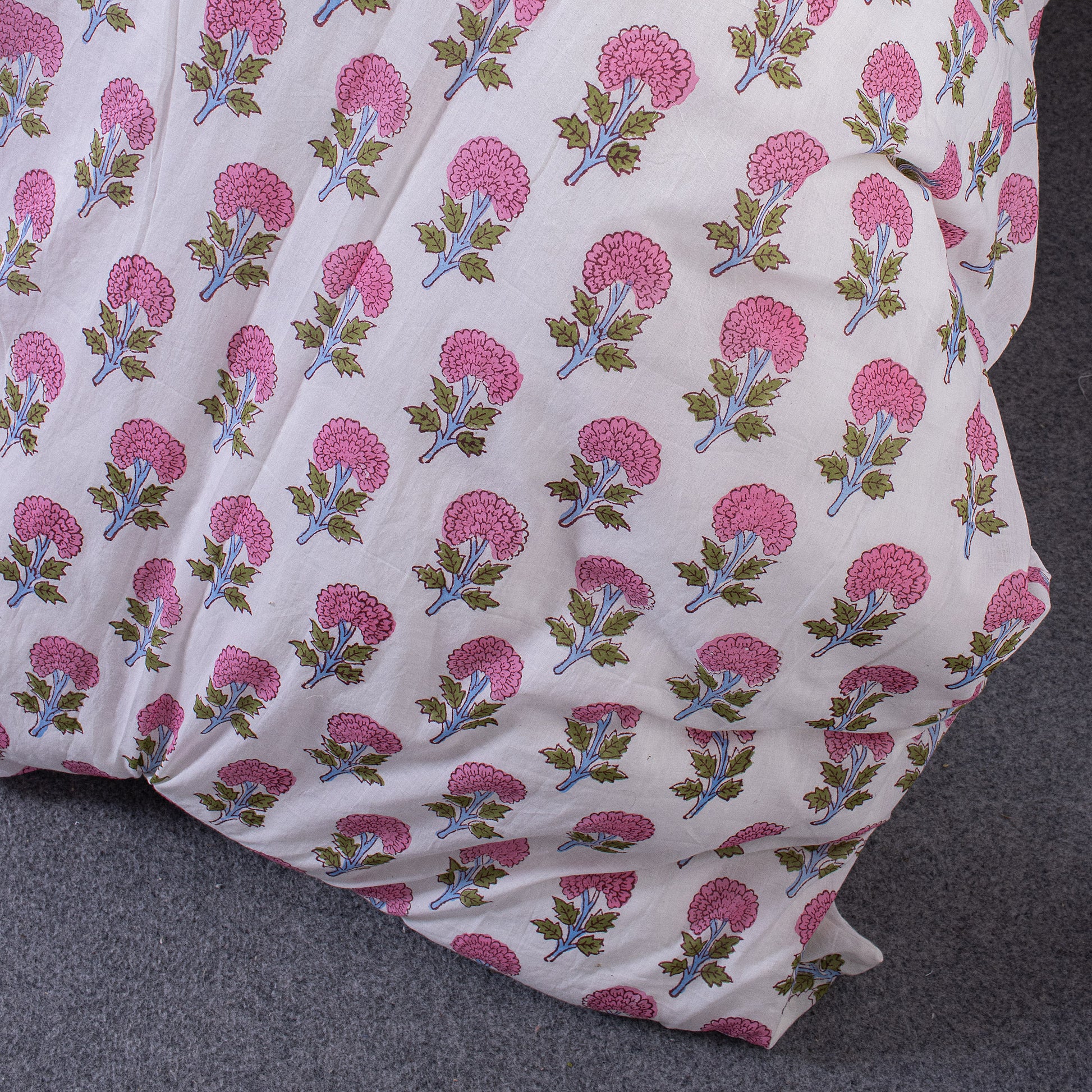 Floral Printed Double Duvet Cover With Shams