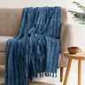 Hand Block Abstract Print Cotton Throws for Sofas
