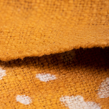 Premium Mustard Star Hand Block Print Couch Throw Blanket