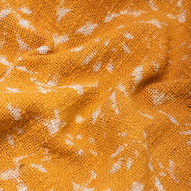 Premium Soft Mustard Decor Cotton Block Print Throw Blanket