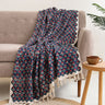 Multicolor Floral Block Print Throw Online