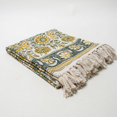 Multicolor Sun Flower Print Throw Blanket For Living Room Decor