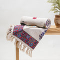 Marigold Multicolor Floral Print Cotton Sofa Throws Online