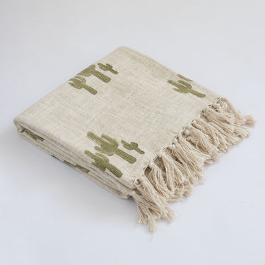 Premium Quality Organic Cotton Sofa Throw Blanket