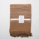 Luxury Brown Soft Cotton Throws for Couch Online