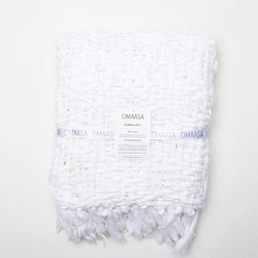 White Acrylic Cotton Throws For Sofas Online