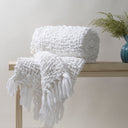 White Acrylic Cotton Throws For Sofas Online