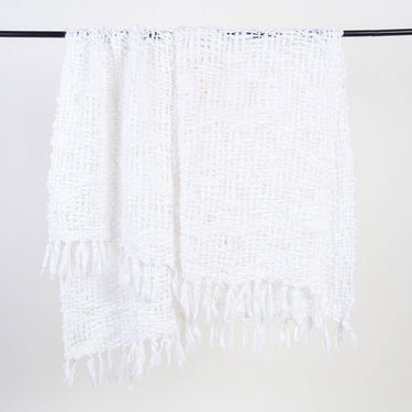 White Acrylic Cotton Throws For Sofas Online