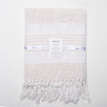 Cream Woven Cotton Throws For Sofas Online