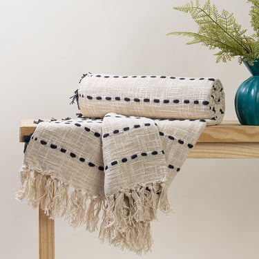 Luxury 100% Cotton Woven Throw Online