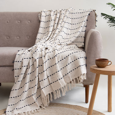 Luxury 100% Cotton Woven Throw Online
