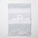 Green Woven Cotton Throw Blanket Online