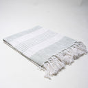 Green Woven Cotton Throw Blanket Online