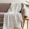 White Handmade Cotton Woven Throw Living Room Online