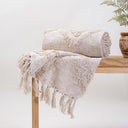 Cotton Tufted Throw Blanket For Home Decor