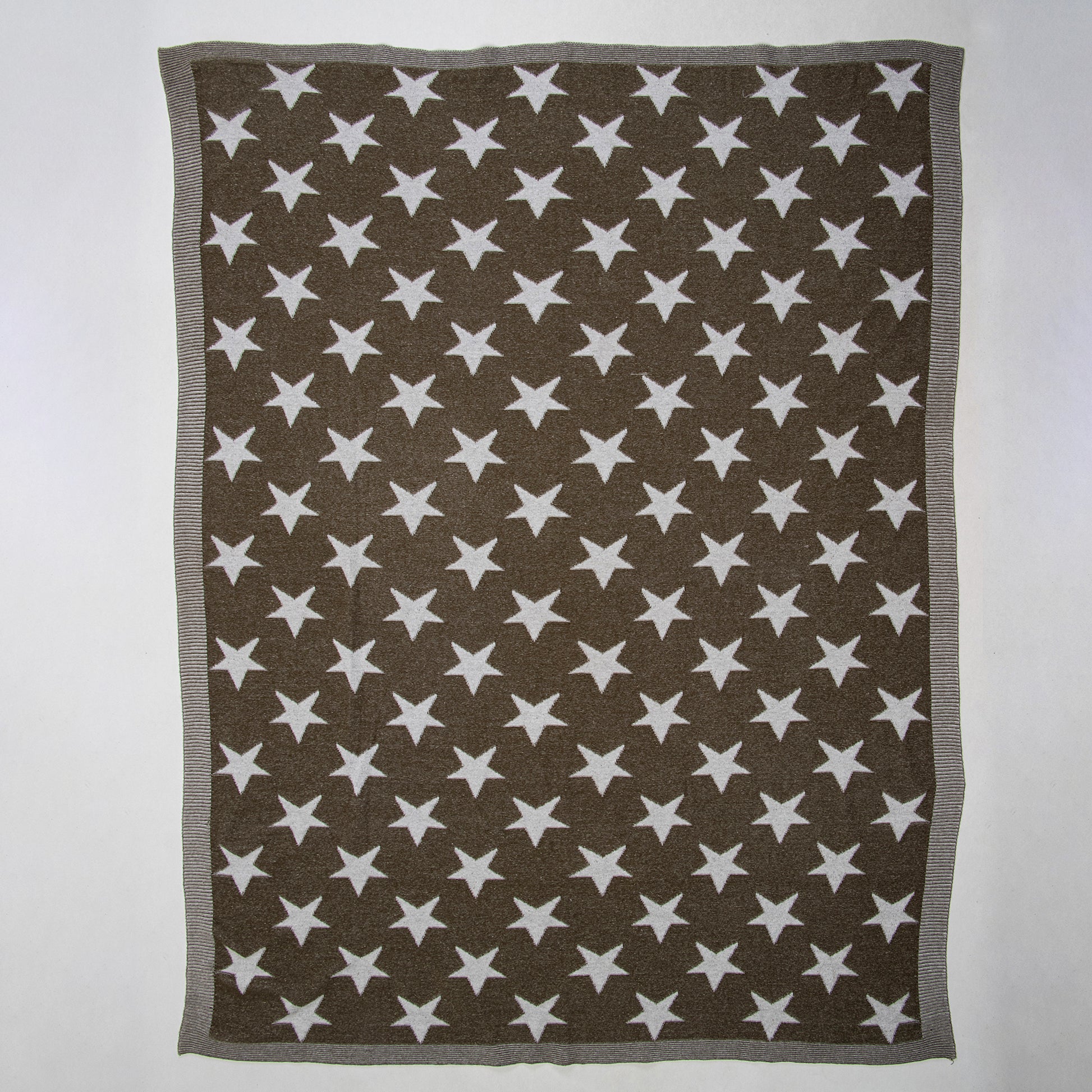 Grey Cotton Knit Throw Blanket Online