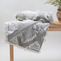 Grey Cotton Decorative Knitted Throws For Sofas Online