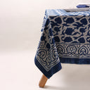 Best Blue Indigo Tablecloth Cotton Cover Online