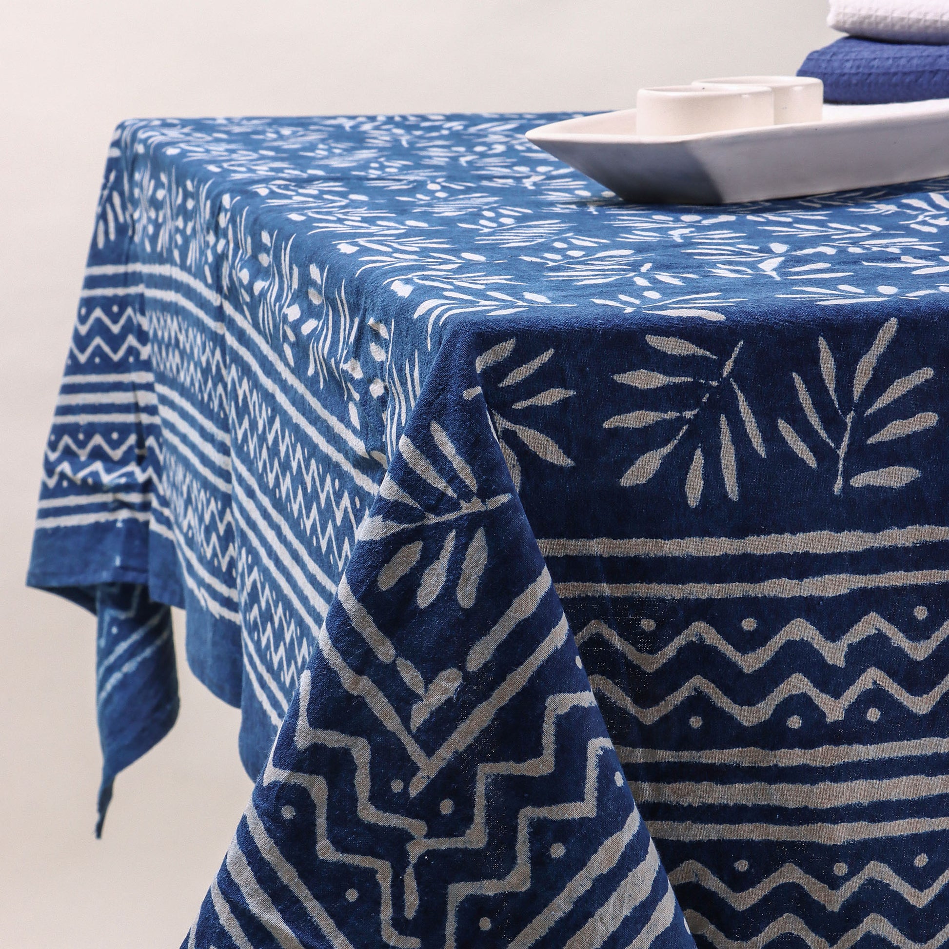 New Hand Block Print Cotton Table Cover Online