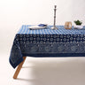 Hand Block Blue Printed Cotton Table Clothes Online