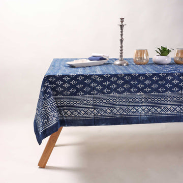 Block Print Cotton Dining Table Cover