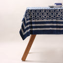 Indigo Blue Printed Soft Cotton Dining Table Cloth Cover Online DMAASA.in