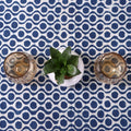 Indigo Blue Printed Soft Cotton Dining Table Cloth Cover Online DMAASA.in