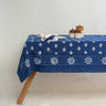 Indigo Floral Print Soft Cotton Table Cover Cloth Online