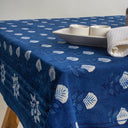 Indigo Floral Print Soft Cotton Table Cover Cloth Online