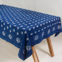 Indigo Floral Print Soft Cotton Table Cover Cloth Online