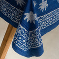 Best Indigo Floral Print Cotton Table Cover Prices Online