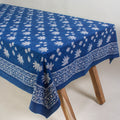 Best Indigo Floral Print Cotton Table Cover Prices Online