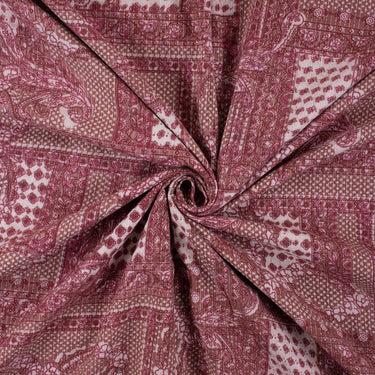 Dabu Block Floral Print Kantha Design Fabric