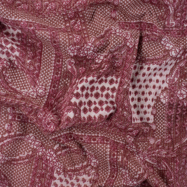 Dabu Block Floral Print Kantha Design Fabric