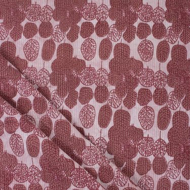 Leaf Print Indian Kantha Cotton Fabric Online