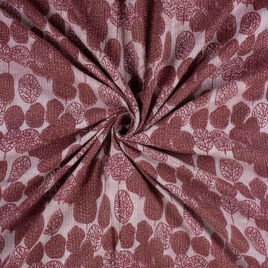 Leaf Print Indian Kantha Cotton Fabric Online