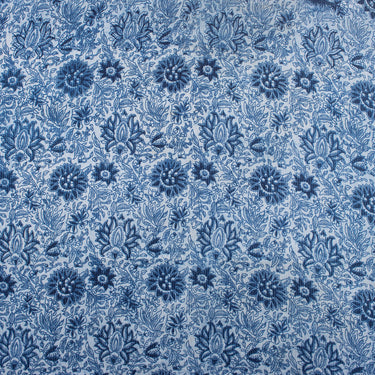 Indigo Blue Floral Cotton Indian Kantha Online