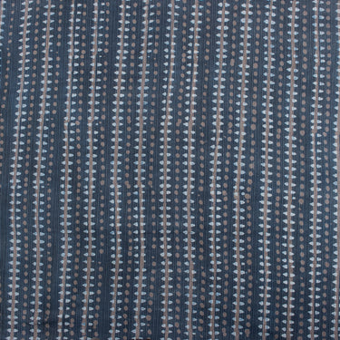 Indigo Block Printed Cotton Kantha Fabric Online