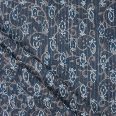 Indigo Kantha Cotton Fabric Online