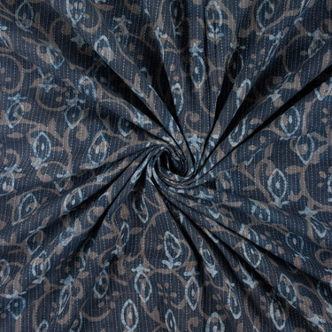 Indigo Kantha Cotton Fabric Online