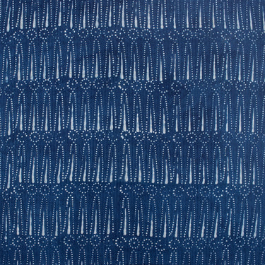 Indigo Blue Printed Cotton Kantha Fabric Online