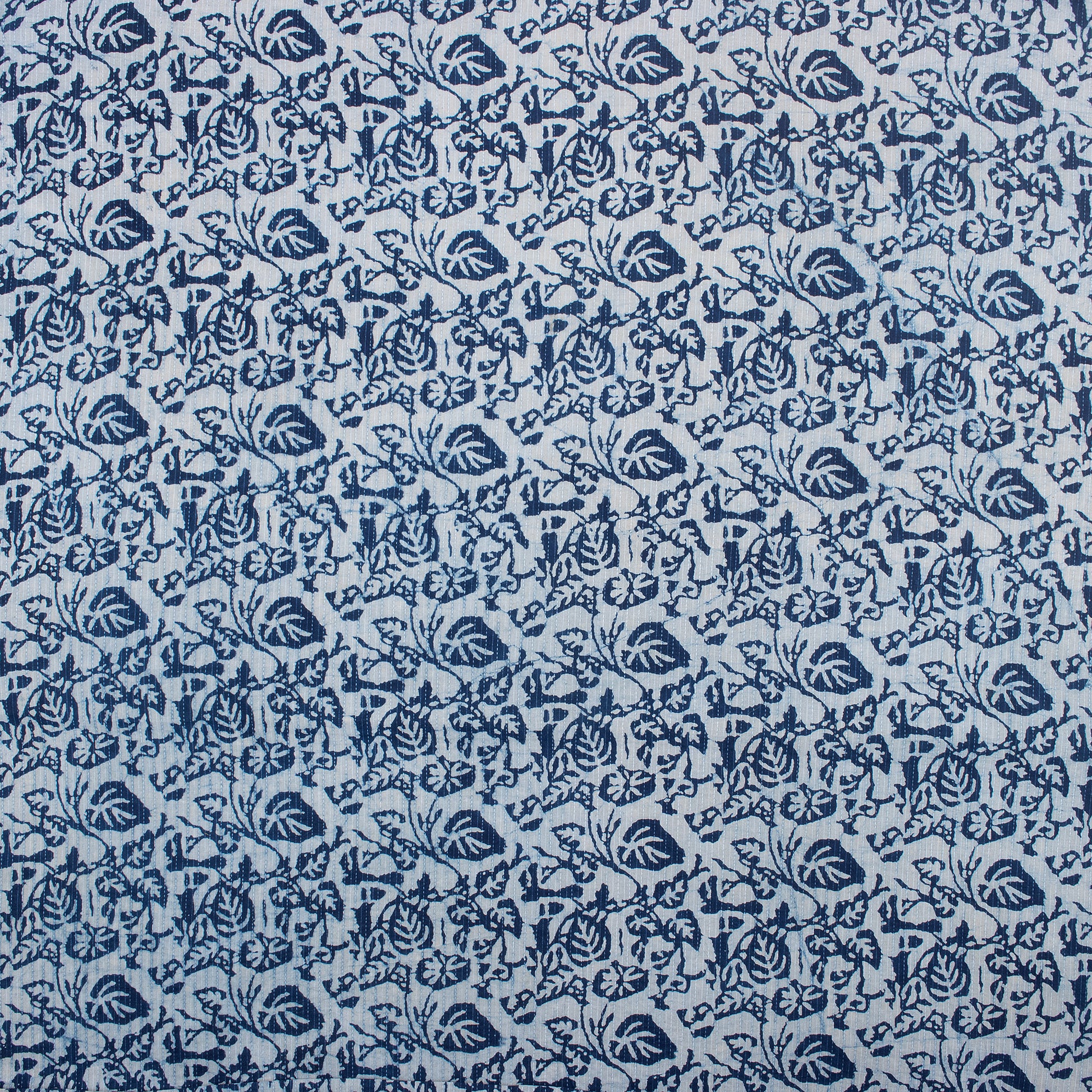 kantha fabric indigo blue print online